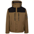 Dark Olive - Front - Trespass Mens Jenkins DLX Padded Jacket