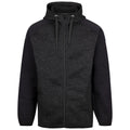 Black Marl - Front - Trespass Mens Clearwell Fleece Jacket