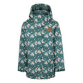 Pine - Front - Trespass Childrens-Kids Rainstone Leaves Jacket