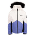 Baja Blue - Front - Trespass Girls Shelbie DLX Ski Jacket