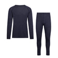 Navy Marl - Front - Trespass Unisex Adult Demian DLX Base Layer Set