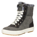 Grey - Back - Trespass Womens-Ladies Korinna Suede Lace Up Snow Boots