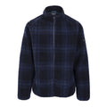 Navy - Front - Trespass Mens Epperstone AT400 Checked Fleece