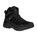 Black - Front - Trespass Mens Dean Suede Waterproof Walking Boots