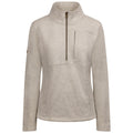 Cream - Front - Trespass Womens-Ladies Hoxie Marl Fleece Top