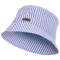 Blue Tone - Side - Trespass Childrens-Kids Berwick Striped Bucket Hat