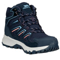 Navy - Front - Trespass Womens-Ladies Janick Suede Waterproof Walking Boots