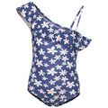 Blue Tone - Front - Trespass Girls Peony One Piece Swimsuit