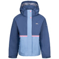 Blue Tone - Front - Trespass Girls Allora TP50 Waterproof Jacket