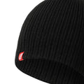 Black - Side - Trespass Mens Stagger Knitted Beanie Hat