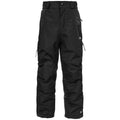 Black - Front - Trespass Kids Unisex Marvelous Ski Pants With Detachable Braces