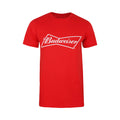 Red - Front - Budweiser Mens Bow T-Shirt