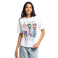 White - Side - Disney Womens-Ladies 90´s Friends Cropped Boxy T-Shirt