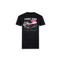 Black-White-Pink - Front - Knight Rider Mens Neon T-Shirt