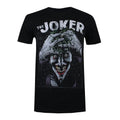 Black-White - Front - The Joker Mens Crazed T-Shirt