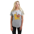 Grey - Lifestyle - The Lion King Womens-Ladies Simba & Friends Heather T-Shirt
