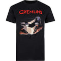 Black-Grey-Red - Front - Gremlins Mens Shoebox T-Shirt