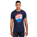 Navy - Back - Pepsi Mens Bottle Cap T-Shirt