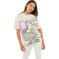 Sand - Side - Disney Womens-Ladies Minnie Mouse Bubblegum Slouch T-Shirt
