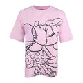 Light Pink - Front - Disney Womens-Ladies Minnie Mouse Bubblegum Slouch T-Shirt
