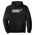 Black-White - Front - Marvel Mens Stark Industries Pullover Hoodie