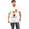 White - Lifestyle - Guinness Mens Toucan Cotton T-Shirt