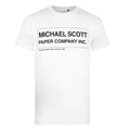 White - Front - The Office Mens Michael Scott Paper Co T-Shirt