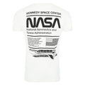 White - Back - NASA Mens Stack Cotton T-Shirt