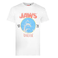 White - Front - Jaws Mens World Tour T-Shirt