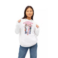 White - Back - Clueless Womens-Ladies Stairs Cotton Hoodie