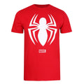 Red - Front - Spider-Man Mens Logo T-Shirt