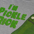 Grey - Side - Rick And Morty Mens I´m Pickle Rick Marl T-Shirt
