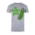 Grey - Front - Rick And Morty Mens I´m Pickle Rick Marl T-Shirt