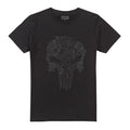 Black - Front - The Punisher Mens Shattered Logo T-Shirt