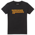 Black - Front - Dungeons & Dragons Mens 70´s Logo T-Shirt