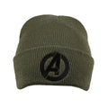 Olive - Front - Marvel Avengers Mens Logo Beanie
