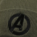 Olive - Side - Marvel Avengers Mens Logo Beanie
