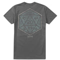 Charcoal - Back - Dungeons & Dragons Mens Critical Hit T-Shirt