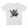 White - Front - WWE Boys Paint Logo T-Shirt