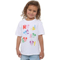 White - Side - Disney Girls Mickey Mouse Letter T-Shirt