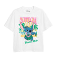 White - Front - Lilo & Stitch Girls Vacation Mode T-Shirt