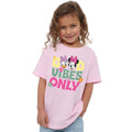 Light Pink - Side - Disney Girls Good Vibes Only Minnie Mouse T-Shirt