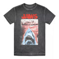 Vintage Black - Front - Jaws Mens Punk Poster T-Shirt