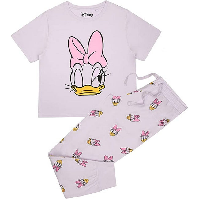 Disney Womens/Ladies Wakey Wakey Daisy Duck Pyjama Set