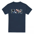 Navy - Front - Captain America Mens Window T-Shirt