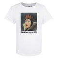 White-Black - Front - Snow White And The Seven Dwarfs Womens-Ladies Drama Queen T-Shirt