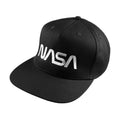 Black - Side - NASA Mens Logo Baseball Cap