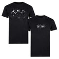 Black-White - Front - Batman Mens Gotham Logo T-Shirt (Pack of 2)