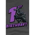 Charcoal - Lifestyle - Black Panther Childrens-Kids 1st Birthday T-Shirt