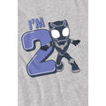 Sport Heather - Lifestyle - Black Panther Childrens-Kids Cute 2nd Birthday T-Shirt